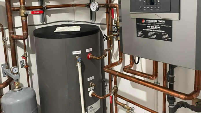 Professional hot water heater tank installation and repair services by Advanced Home Comfort in Simcoe County and surrounding areas.